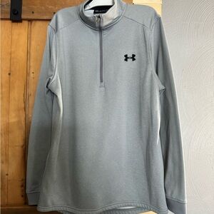 Under Armour ColdGear Quarter Zip Pullover | Gray | Men’s M